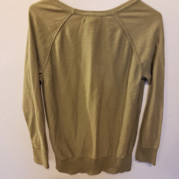American Eagle green button up sweater size medium - Picture 2 of 3